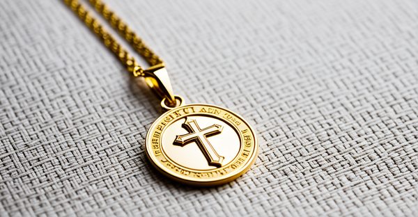 Médaille de baptême en or jaune : élégance et personnalisation